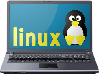 Linux Operating System vector image