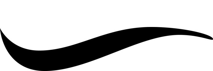 black wavy shape is forming a dynamic and abstract vector image