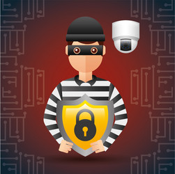 Cyber security concept vector