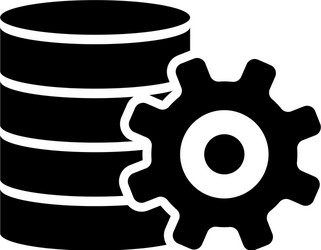 database center data server settings flat vector image