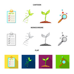 isolated object of and symbol collection vector image