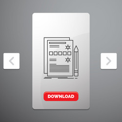 Component data design hardware system line icon vector