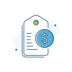 real-time dynamic pricing icon design vector image