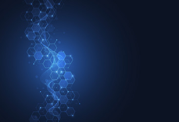 abstract science template background technology vector image