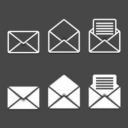 mail icons vector