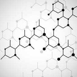 structure molecule of dna abstract background vector image
