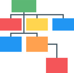hierarchy structure vector image