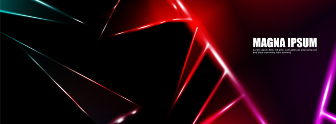 Background a luminous triangle shape design vector