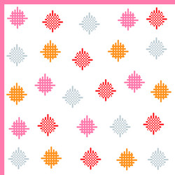 Repeated pattern with abstract shapes vector