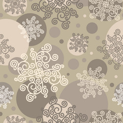 seamless pattern with curls vector image
