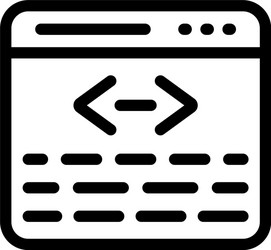 web coding vector image