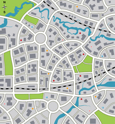City map Royalty Free Vector Image - VectorStock