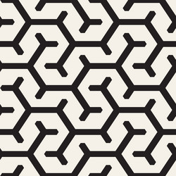 Interlaced Hexagonal Lines Pattern vector image