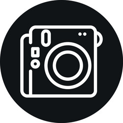 camera device line block style icon design vector image