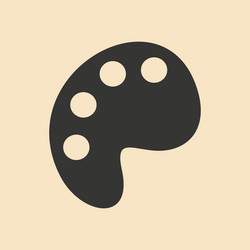 flat with shadow icon and mobile application vector image