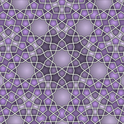 Pattern in authentic arabian style girih vector