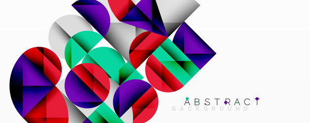 abstract geometric design with intersecting vector image