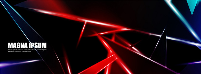background a luminous triangle shape design vector image