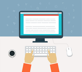 Content Creation Workflow vector image