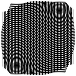 grid mesh with deformation warp effect - set vector image