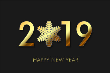 Happy new year 2019 background vector