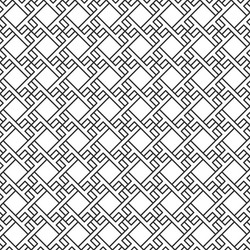 Seamless pattern with overlapping geometric square vector