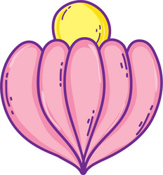 Pearl shell icon Royalty Free Vector Image - VectorStock