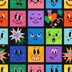 seamless pattern with of different vector image