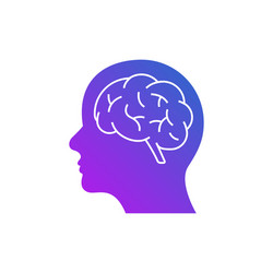 Artificial intelligence icon human ai Royalty Free Vector