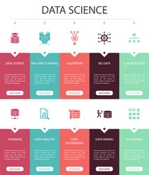Data Science Icon Set - UI Options vector image