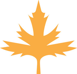 Autumn pink maple leaf fall isolated on white Vector Image