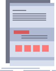 browser dynamic internet page responsive flat vector image