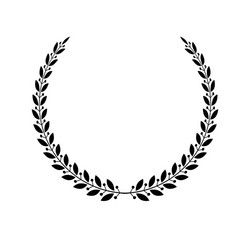 Floral Laurel Wreath Vector Image