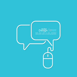 abstract background with speech bubbles vector image