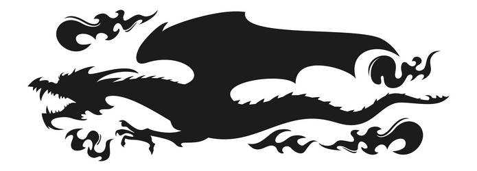 dragon attack Vector Image