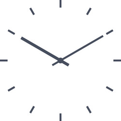 Modern wall clock with roman numerals minimalist Vector Image