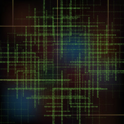abstract technology background with binary code vector image