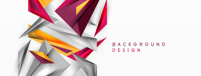minimal geometric abstract background low poly vector image