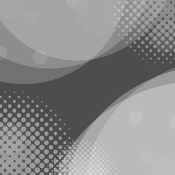 Abstract gray circles background with halftone vector