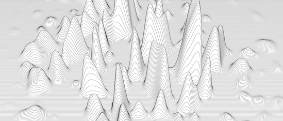 Abstract background with distorted line shapes vector