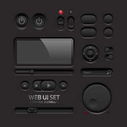 Modern UI Button Interface vector image