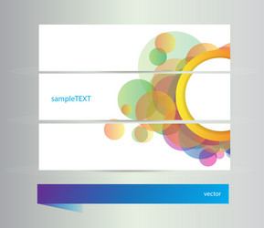 set of banners with elements vector image