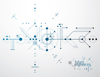 mechanical engineering technology abstract vector image