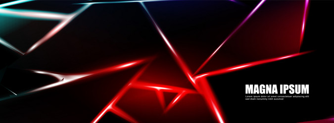 Background a luminous triangle shape design vector