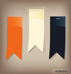 set of labels with place for text vector image