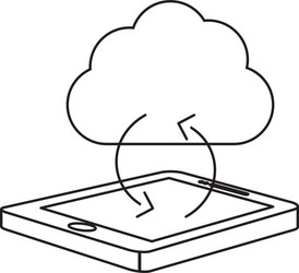 smartphone optimization and tuning data center vector image