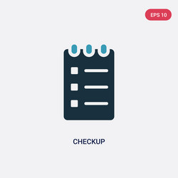 two color checkup icon from user concept isolated vector image