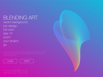 abstract blend background template for web site vector image