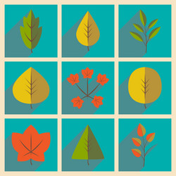 flat with shadow concept and mobile application vector image