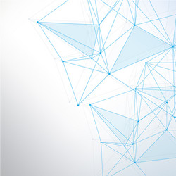 geometric abstract background with connected line vector image